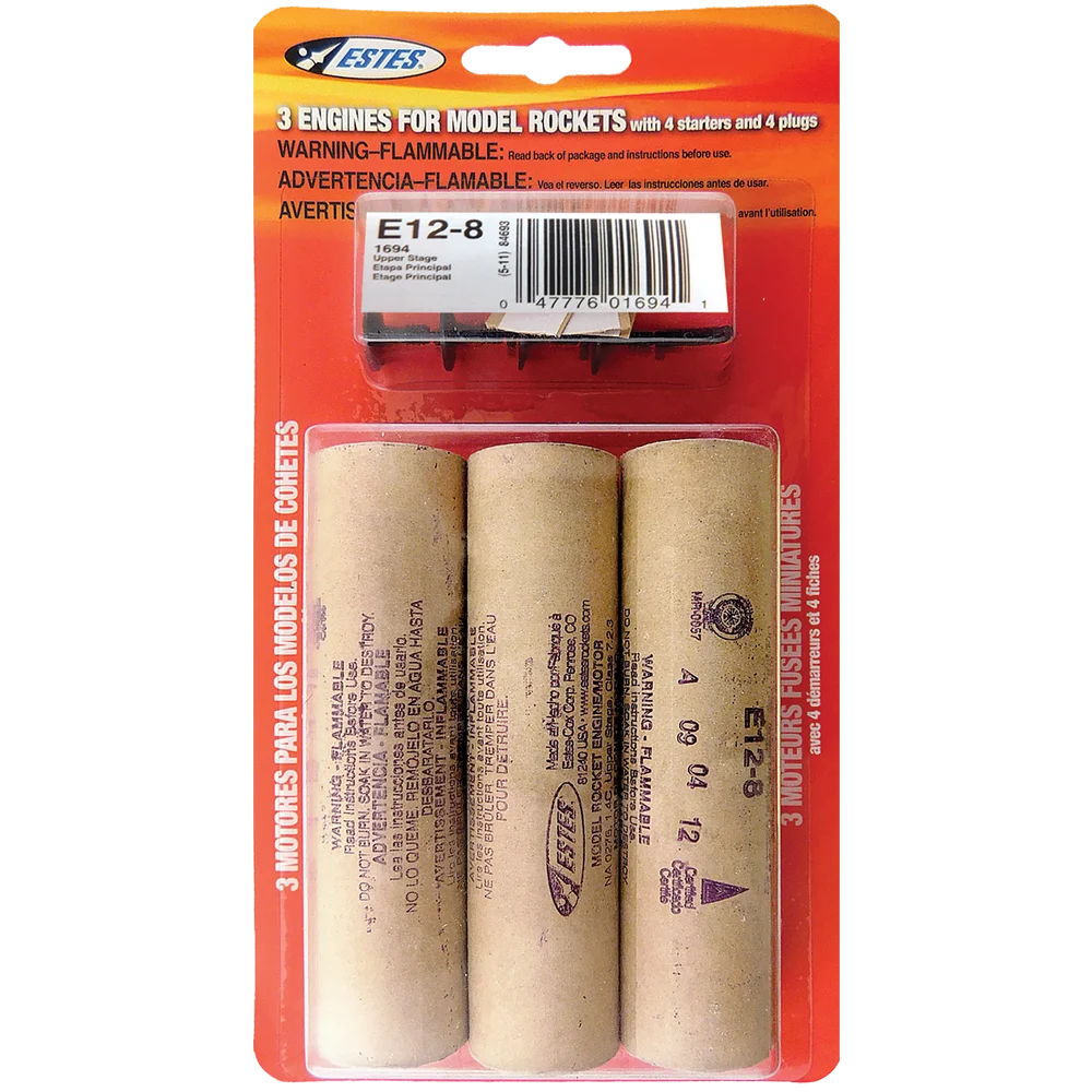 Estes E12-8 Engines/3pk