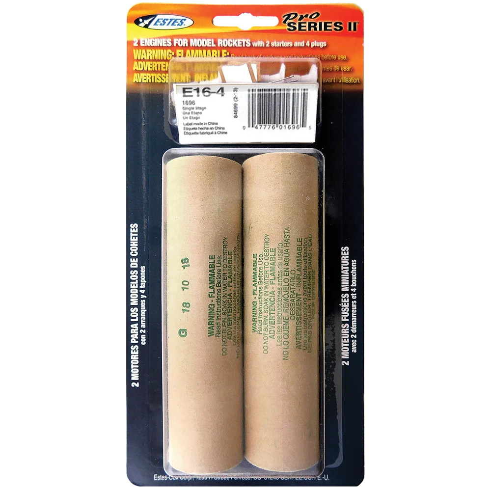 Estes E16-4 29mm Engines/2pk