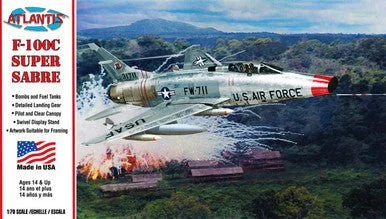 1/70 Atlantis Models F-100C Super Sabre w/Stand