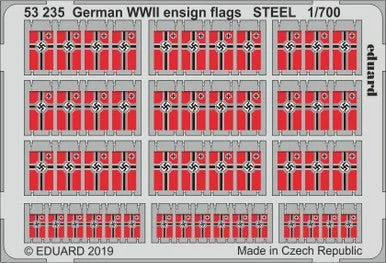 1/700 Eduard WWII German Ensign Flags Steel (Pre-Painted)