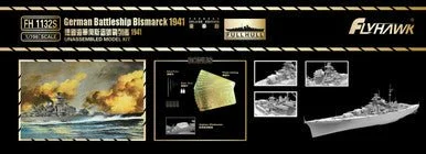1/700 Flyhawk German Battleship Bismarck 1941 Deluxe Edition - Flyhawk Models
