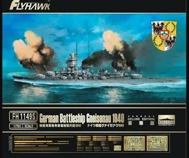 1/700 Flyhawk German Battleship Gneisenau 1940 Deluxe Edition - Flyhawk Models