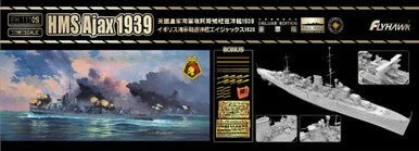 1/700 Flyhawk HMS Ajax 1939 Deluxe Edition Plastic Model Kit - Flyhawk Models