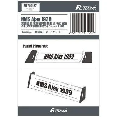 1/700 Flyhawk HMS Ajax 1939 Name Plate (for Fly Hawk FH1110) - Flyhawk Models