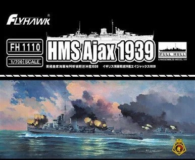 1/700 Flyhawk HMS Ajax 1939 Plastic Model Kit - Flyhawk Models
