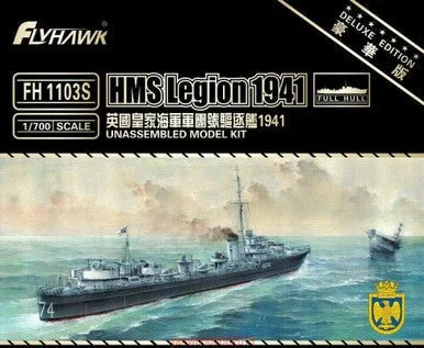 1/700 Flyhawk HMS Legion 1941 (Deluxe Edition) - Flyhawk Models
