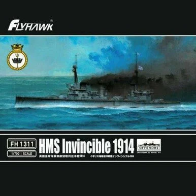 1/700 Flyhawk Models HMS Invincible 1914