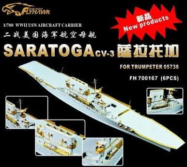 1/700 Flyhawk Photo Etch USN Aircraft Carrier Saratoga - Flyhawk Models