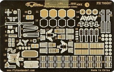 1/700 Flyhawk Photo Etch USN CG61 Monterey Ticonderoga class - Flyhawk Models