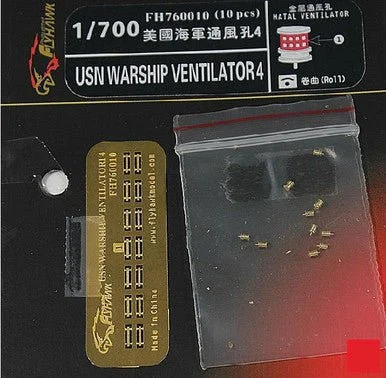 1/700 Flyhawk Photo Etch USN Ventilator Set 4 - Flyhawk Models