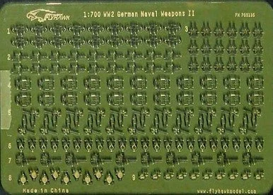 1/700 Flyhawk Photo Etch WWII German Naval Weapons II - Flyhawk Models
