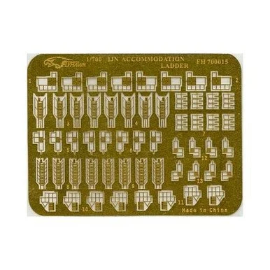 1/700 Flyhawk Photo Etch WWII IJN Accommodation Laddar (w/1 fret) - Flyhawk Models