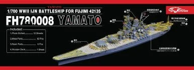 1/700 Flyhawk Photo Etch WWII IJN Battleship Yamato (for Fujimi 42135) - Flyhawk Models