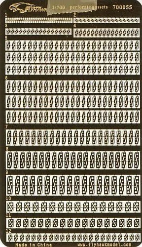 1/700 Flyhawk Photo Etch WWII PERFORATE GUSSETS (1 piece) - Flyhawk Models