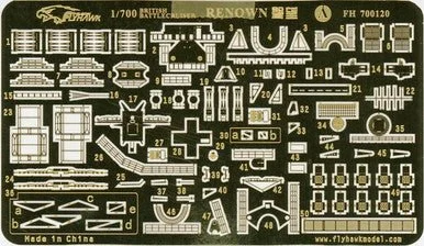 1/700 Flyhawk Photo Etch WWII Renown for Trumpeter - Flyhawk Models