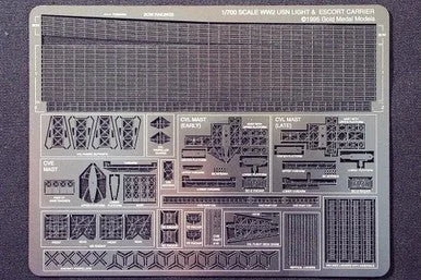 1/700 Gold Medal WORLD WAR TWO USN ESCORT AND LIGHT CARRIERS - Gold Medal Models