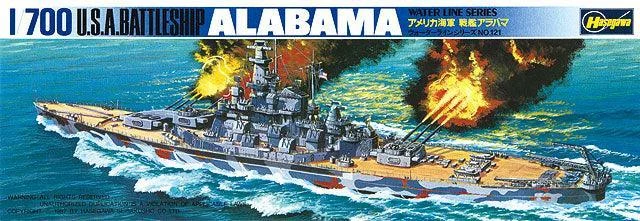 1/700 Hasegawa U.S. Battle Ship Alabama 49608