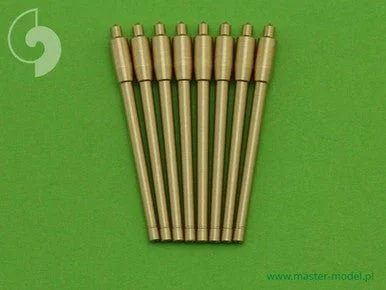 1/700 Master Model France 380 mm/45 (14.96in) Model 1935 barrels - for turrets without blastbags (8pcs) - Richelieu Gascogne and Alsace classes