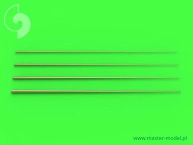 1/700 Master Model Set of universal tapered masts No1 (length = 60mm each diameters = 015/06mm; 02/08mm; 025/1mm; 03/12mm)