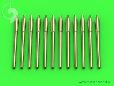 1/700 Master Model USN 14in/50 (356 cm) gun barrels - for turrets with blastbags (12pcs) - New Mexico (BB-40) and Tennessee (BB-43) classes