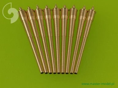 1/700 Master Model USN 16in/45 (406 cm) Mark 6 barrels (9pcs) - North Carolina and South Dakota battleship classes