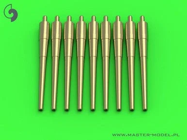 1/700 Master Model USN 8in/55 (20.3 cm) Mark 9 barrels (9pcs) - Lexington Pensacola Northampton early New Orleans and Indianapolis classes