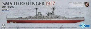 1/700 Snowman SMS Derfflinger 1917 (full hull) w/Metal Barrels - Snowman Models