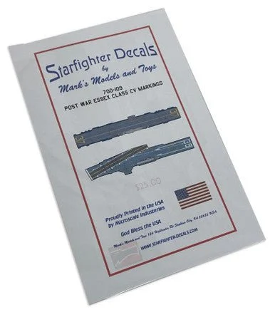 1/700 Starfighter Decals - Post War Essex Class Carrier Markings