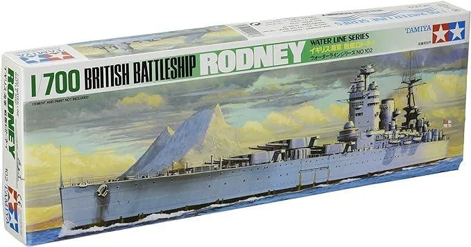 1/700 Tamiya British Rodney Battleship Kit 77502