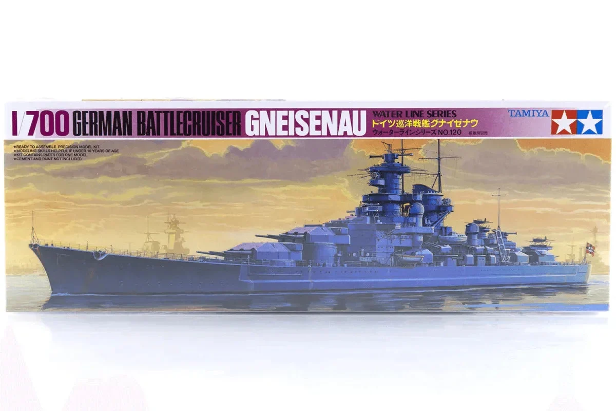 1/700 Tamiya German Gneisenau Battleship Kit 77520