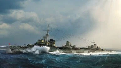 1/700 Trumpeter German Zerstorer Z-37 1943 Plastic Model Kit