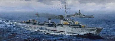 1/700 Trumpeter German Zerstorer Z-43 1944 Plastic Model Kit