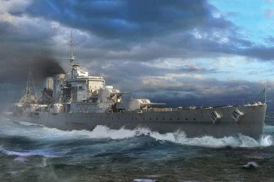 1/700 Trumpeter HMS Exeter British Heavy Cruiser