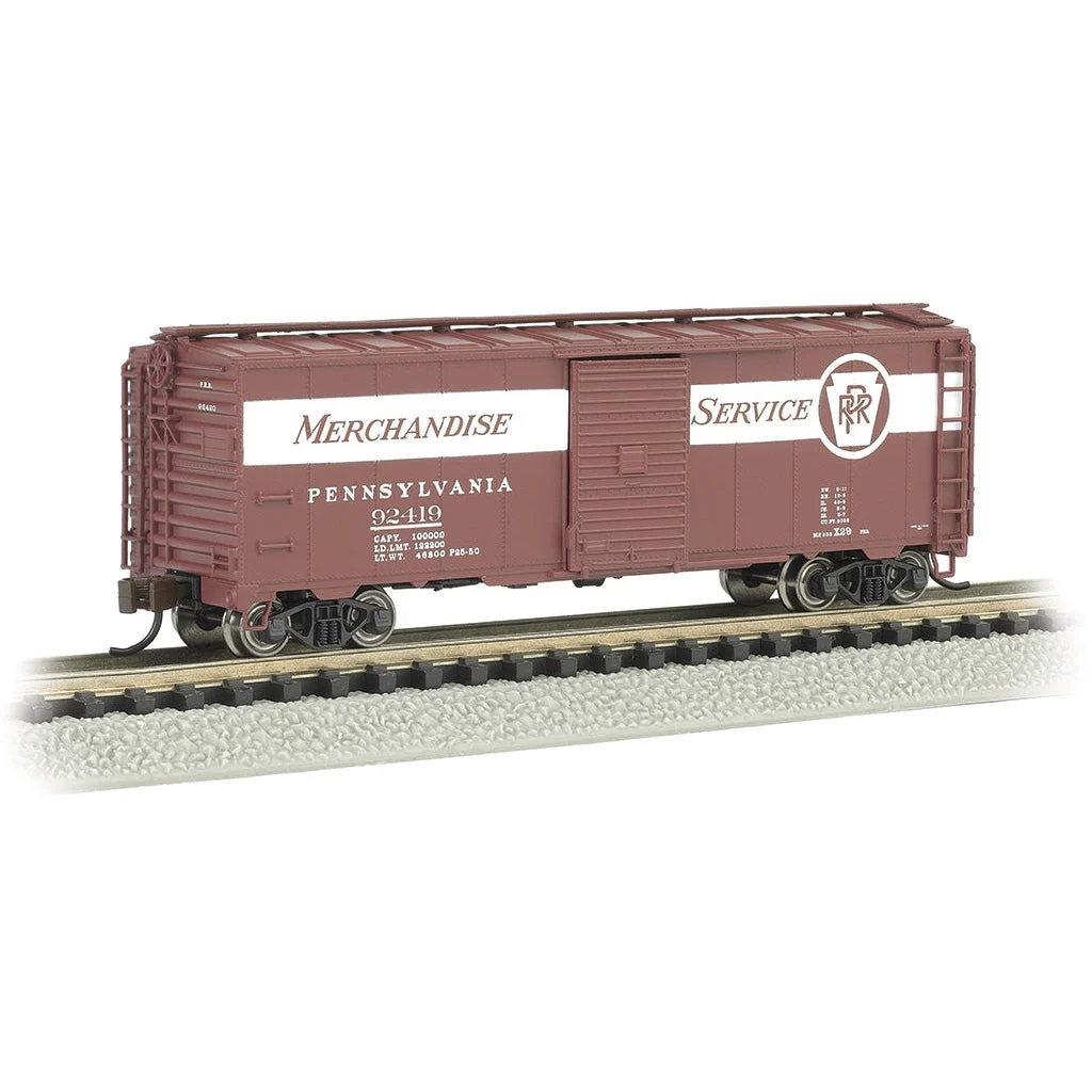 Bachmann N Scale 40' Steel Boxcar PRR #92419/Merchandise Service - BAC17061