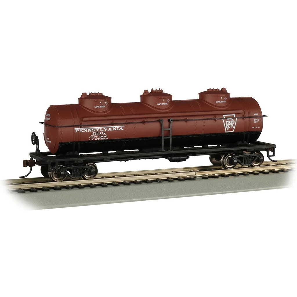 Bachmann HO Scale 40' Triple Dome Tank Car PRR - BAC17108