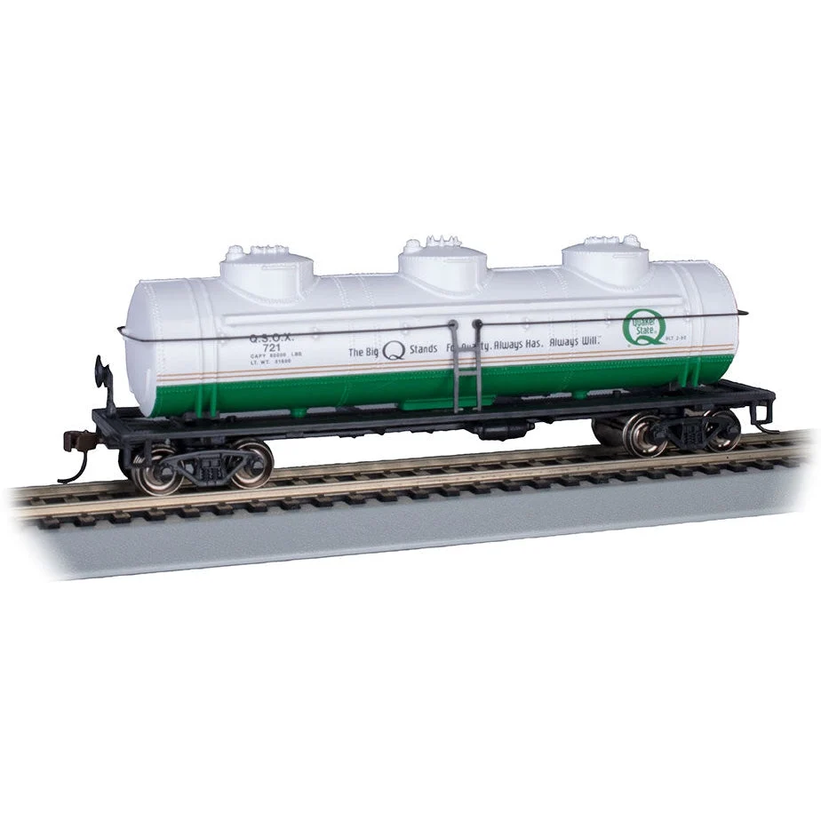 Bachmann HO Scale 40' Triple Dome Tank Car Quaker State #721 - BAC17110