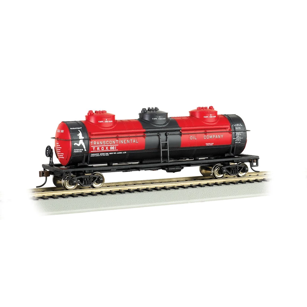 Bachmann HO Scale 40' Triple Dome Tank Car Transcontinental - BAC17142