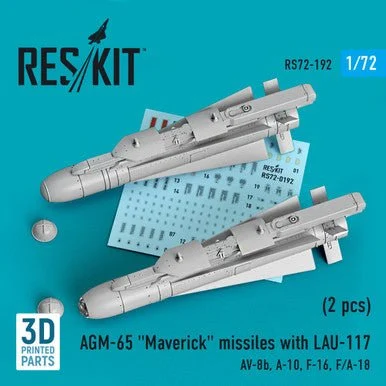 1/72 AGM-65 Maverick missile with LAU-117 (2pcs)