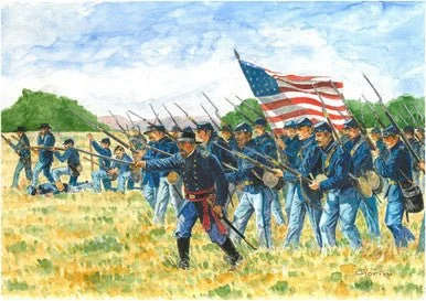 1/72 American Civil War Union Infantry (50) - Italeri