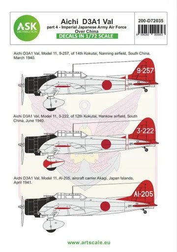 1/72 Artscale Aichi D3A1 Val part 4 - Imperial Japanese Army Air Force over China