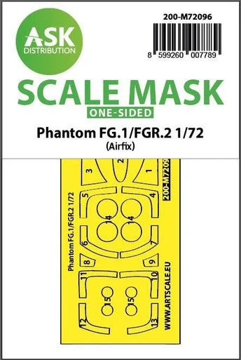 1/72 Artscale Phantom FG.1/FGR.2 one-sided fit express mask for Airfix