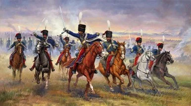 1/72 British 11th Hussars Soldiers Crimean Wars (12-figures w/horses)