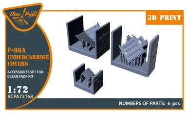 1/72 Clear Prop F-86A undercarriage covers (CP)