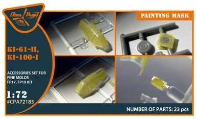 1/72 Clear Prop Ki-61-II, Ki-100-I painting mask (Finemolds FP17, FP19)