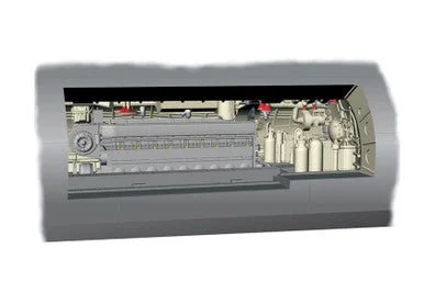 1/72 CMK U-Boot IX Diesel Engine section Resin