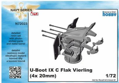 1/72 CMK U-Boot IX Flak-Vierling Conversion. for Revell kit Resin