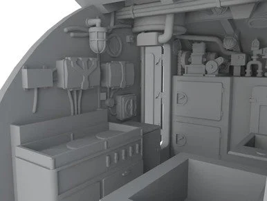 1/72 CMK U-Boot IX Galley for REV Resin