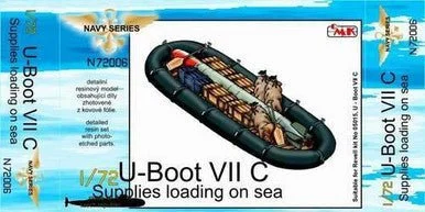 1/72 CMK U-Boot VII Supplies loading on sea (food. boa Resin