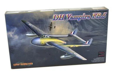 1/72 Dragon DH Vampire FB5 RAF Fighter Plastic Model Kit