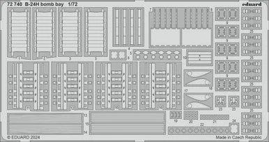 1/72 Eduard B-24H bomb bay Photo Etch for AIRFIX